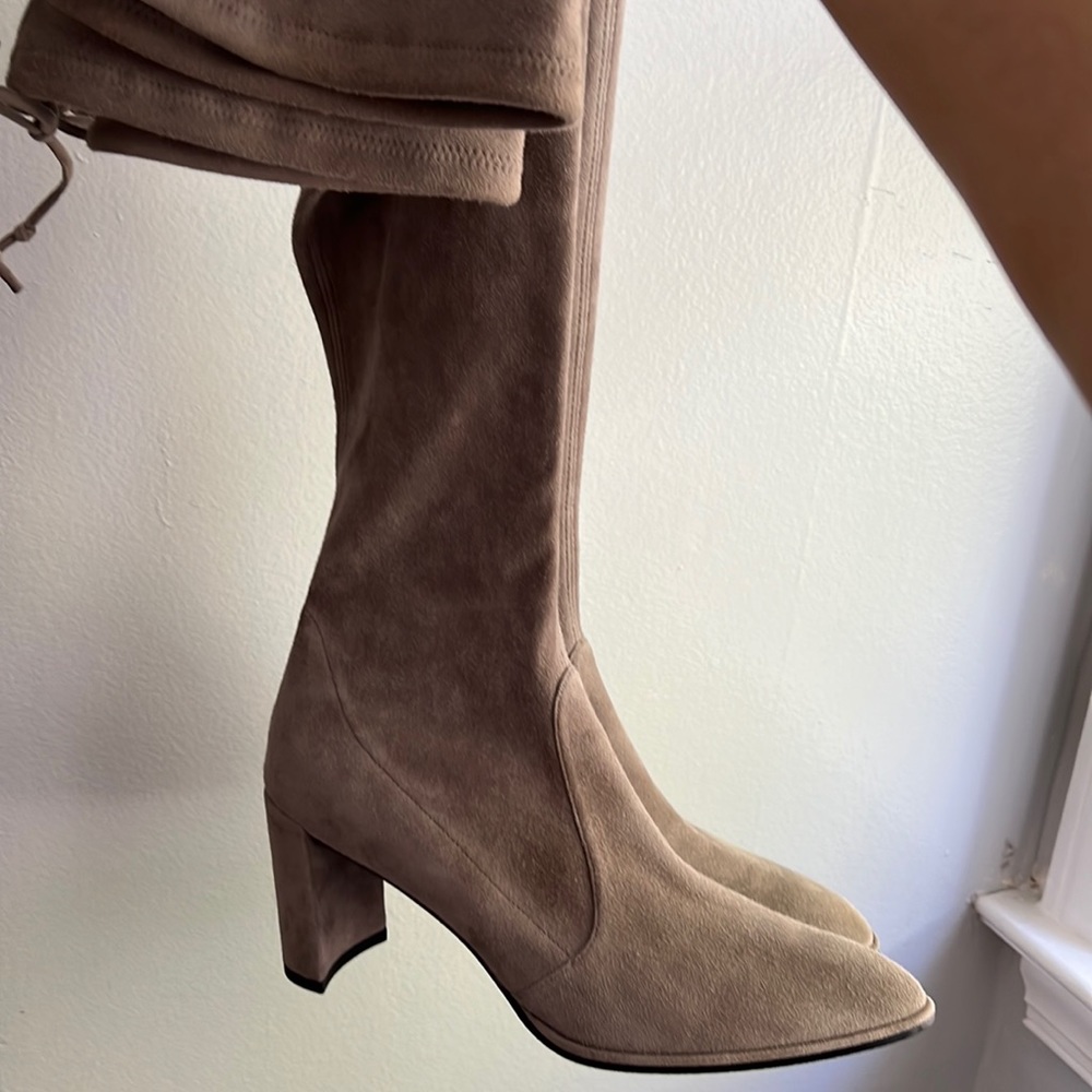 Stuart Weitzman Over The Knee Boot 8.5 Medium - image 2